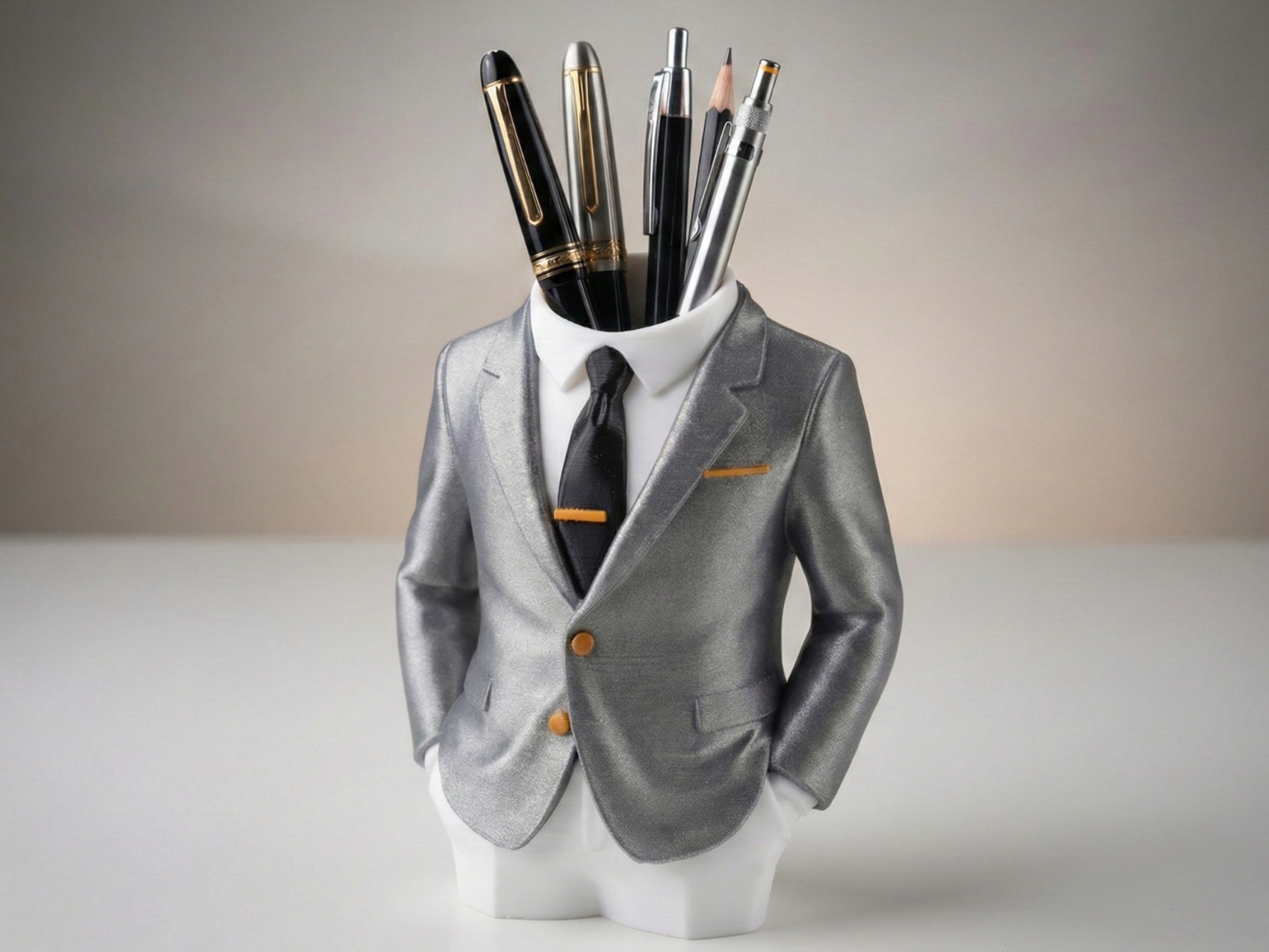 Visuel de référence : Porte-stylos costume gentleman