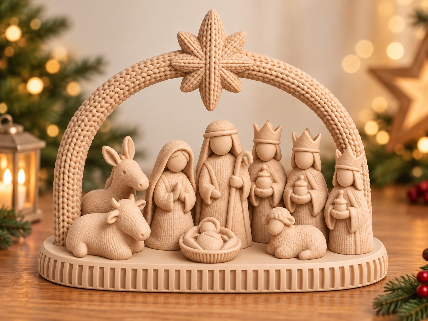 Visuel de référence : Crèche décorative arrondie