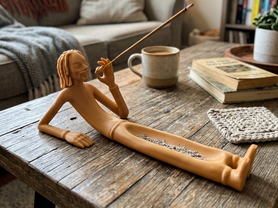 Visuel de référence : Figurine allongée stylisée