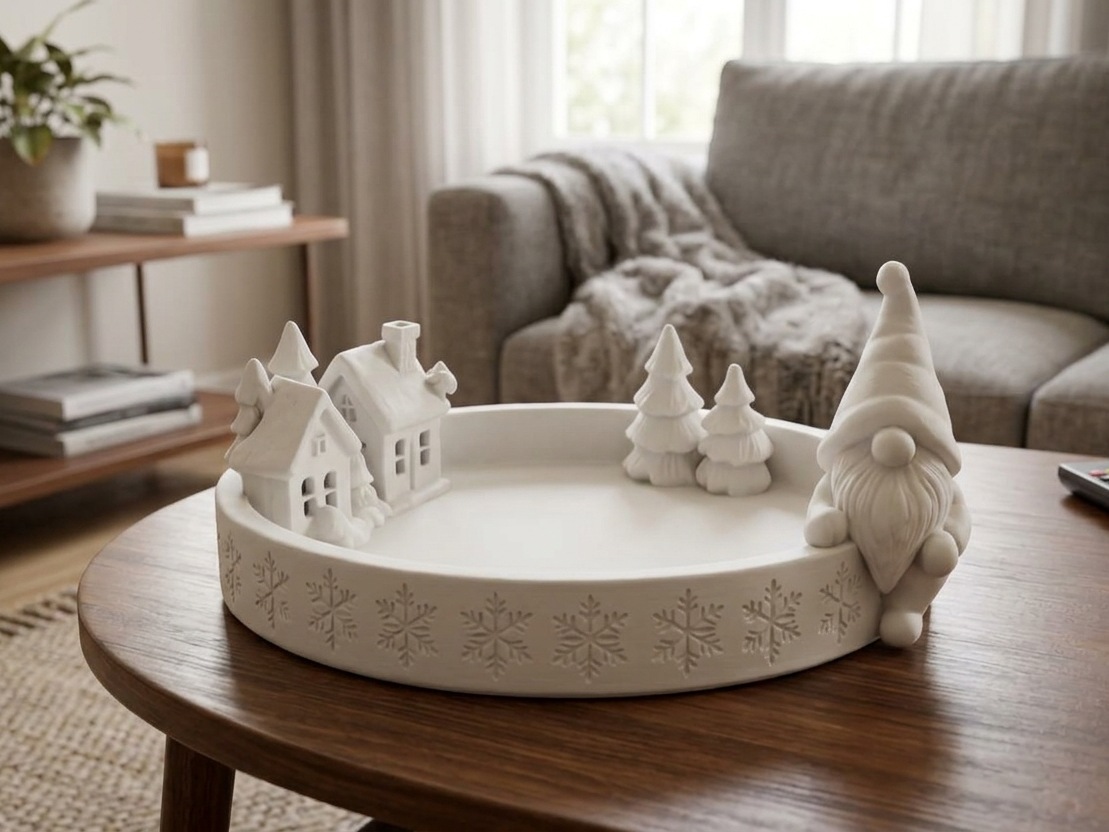 Visuel de référence : Plateau décoratif de Noël