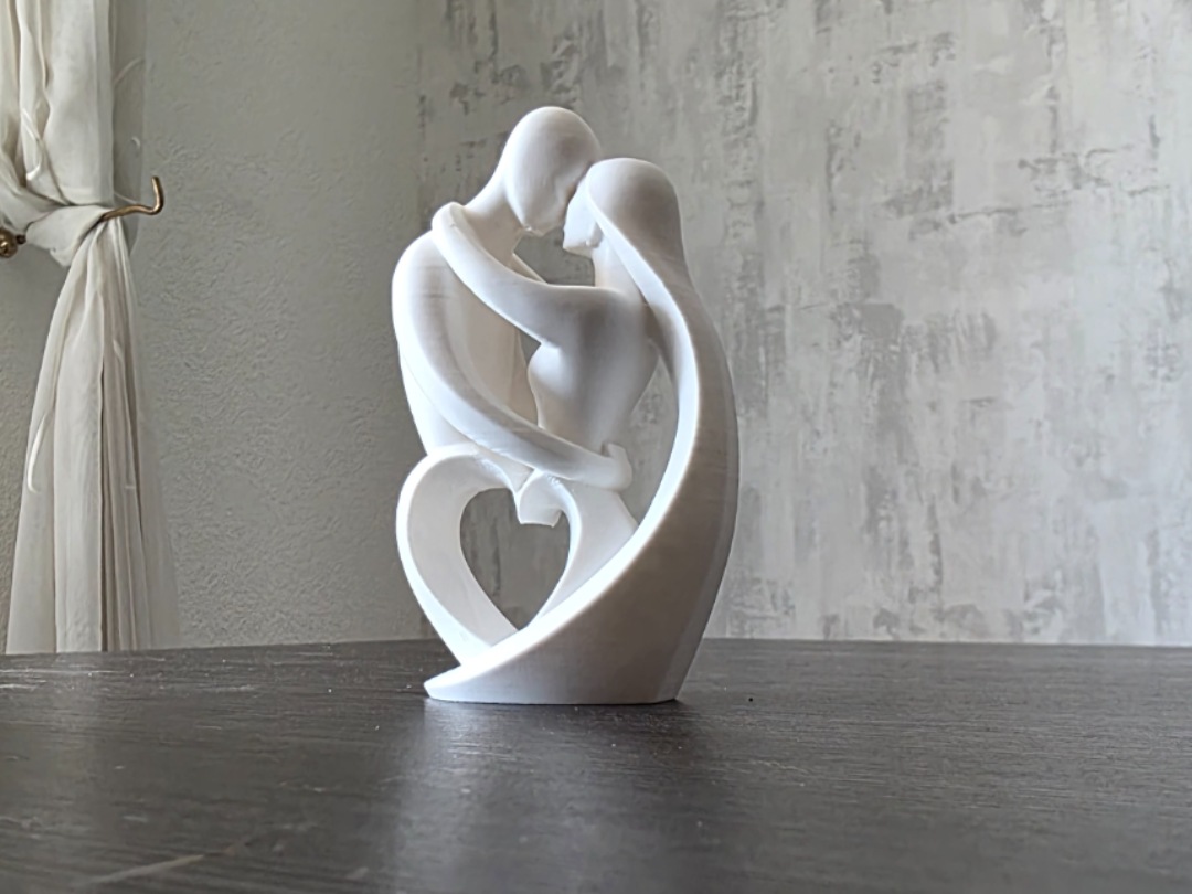 Visuel de référence : Sculpture Cœur de couple