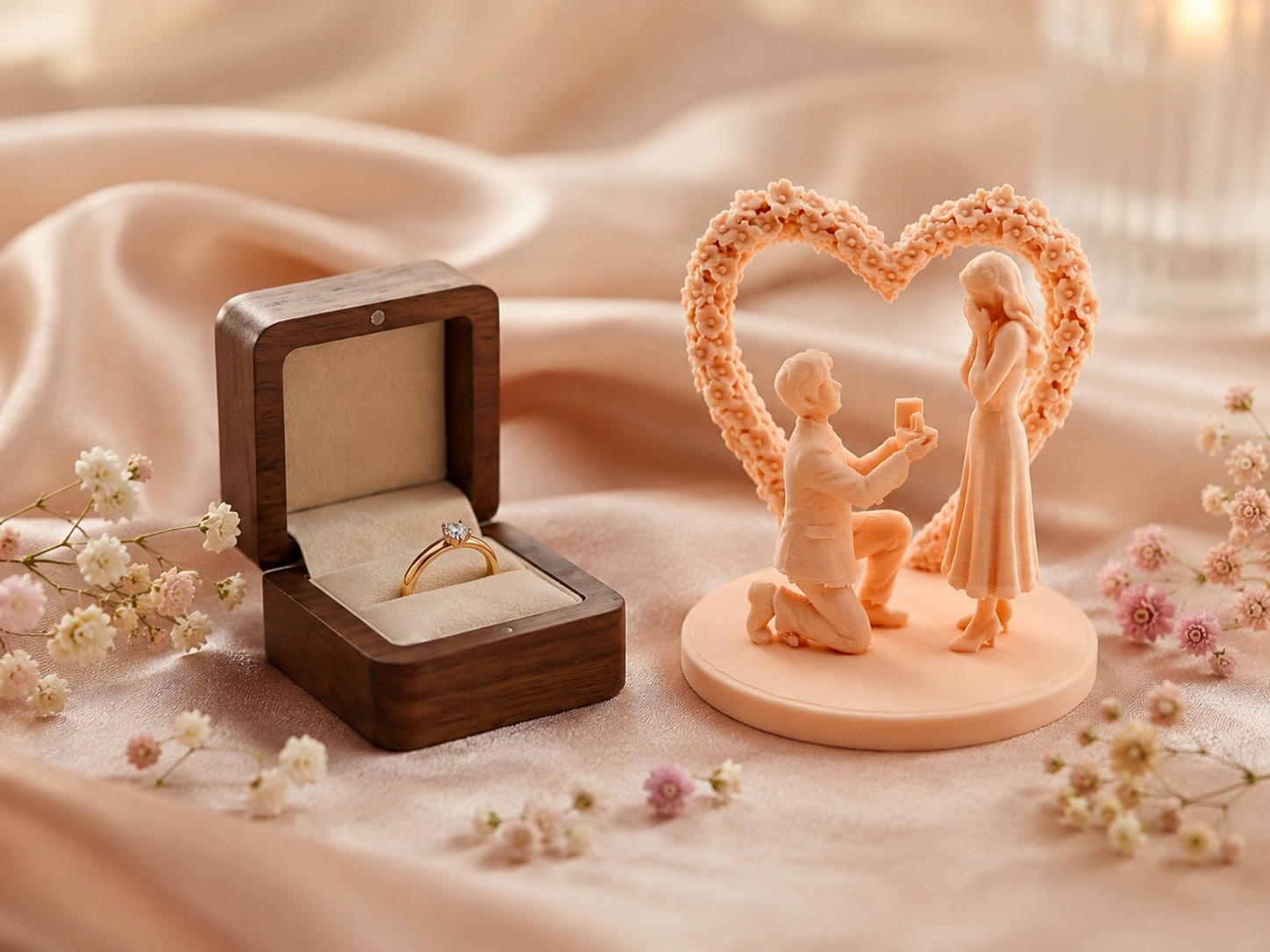 Visuel de référence : Décor de demande en mariage