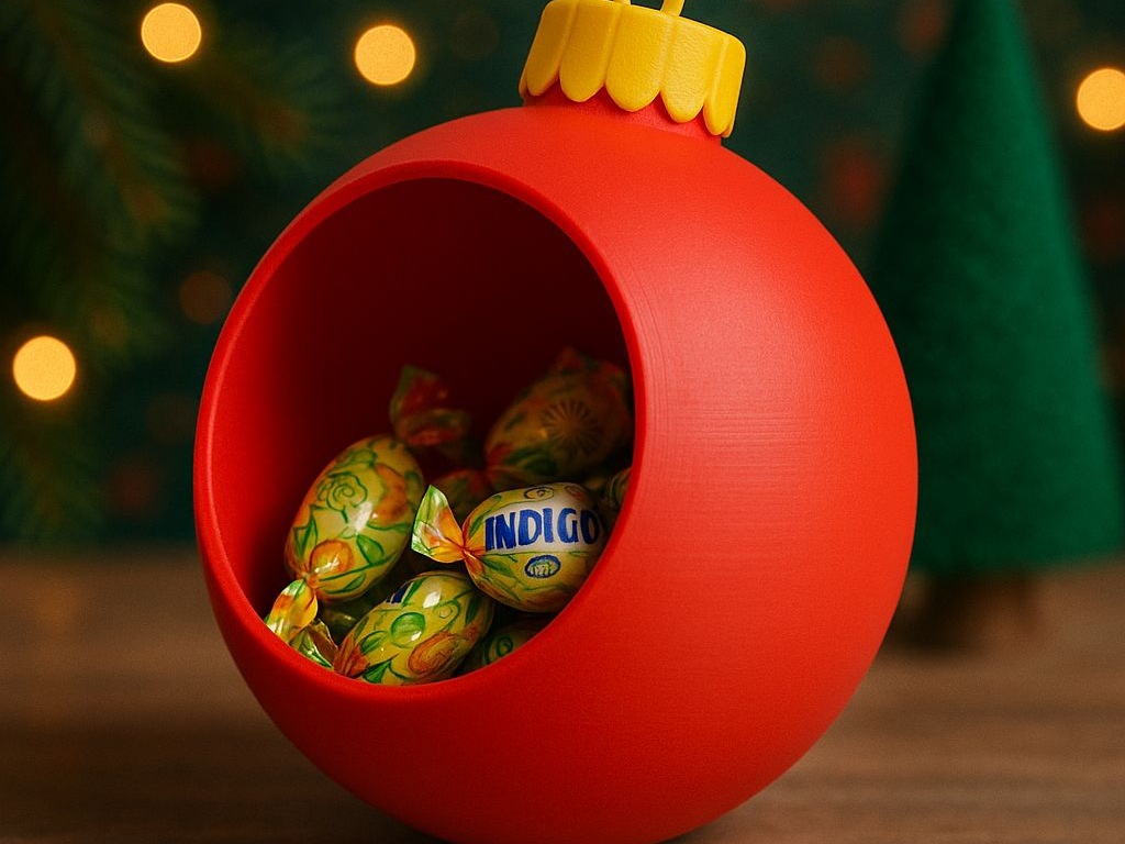 Visuel de référence : Boule de Noël porte-chocolats