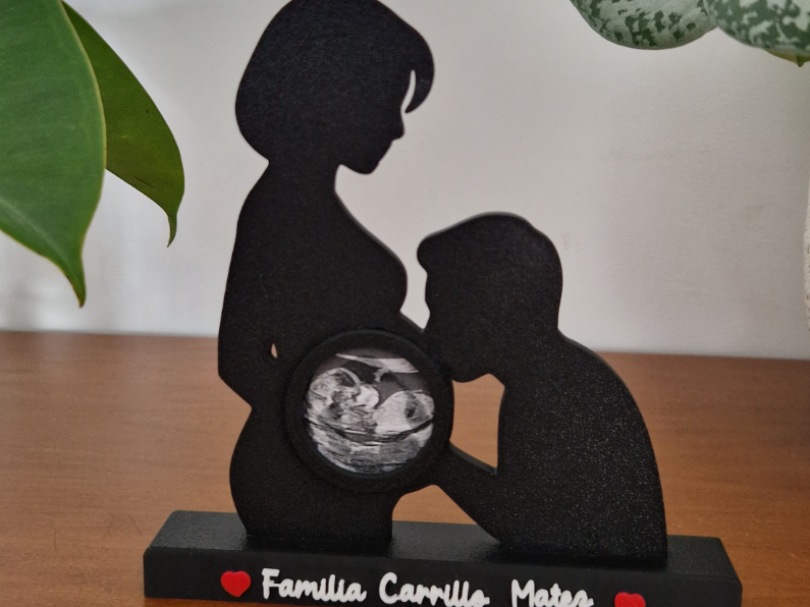 Visuel de référence : Cadres silhouette avec échographie