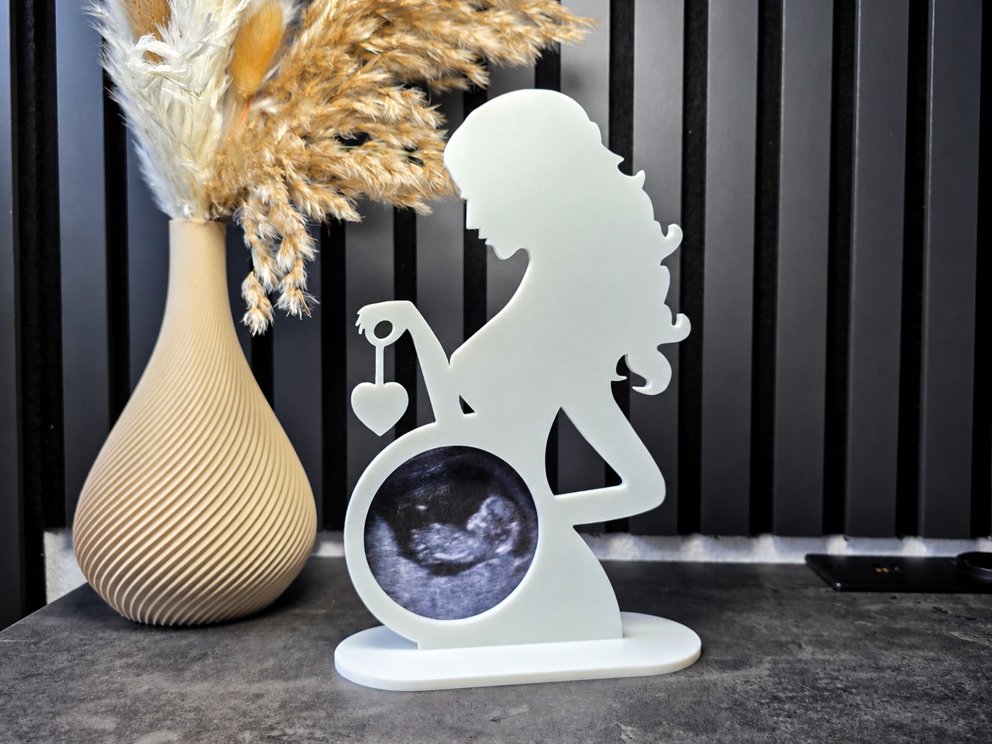 Visuel de référence : Cadres silhouette avec échographie