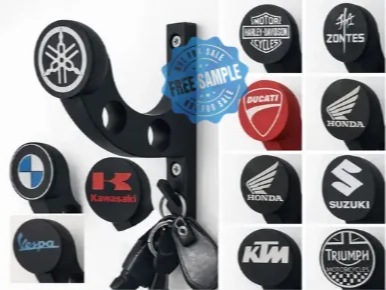 Visuel de référence : Support mural casque, veste et clés