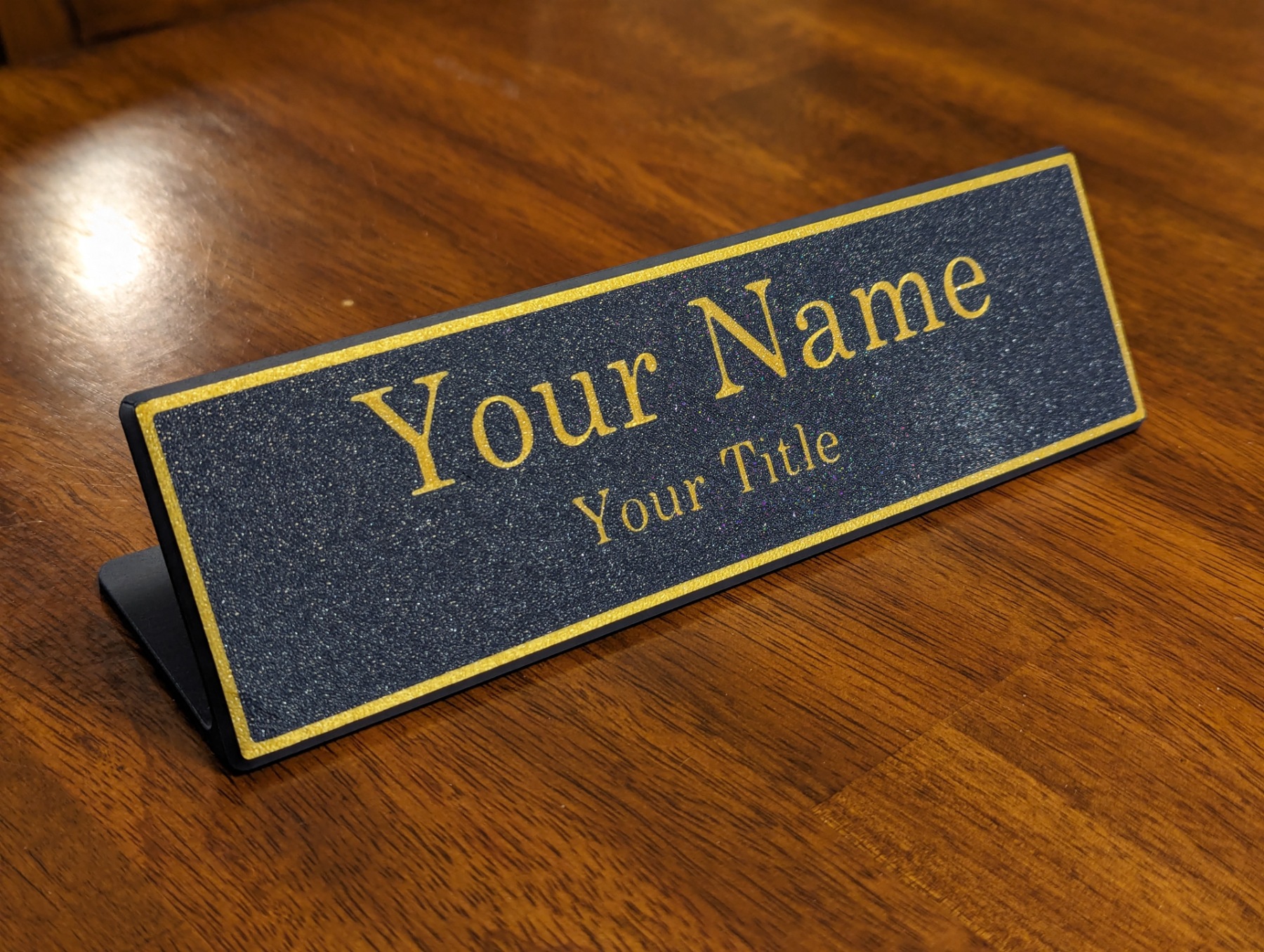 Visuel de référence : Plaque de bureau personnalisée